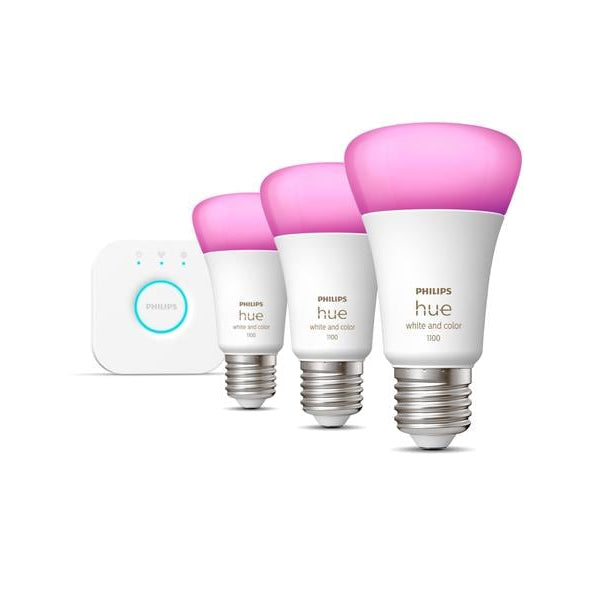 Philips Hue Starterset White & Color Ambiance, 3 x E27, 75 W