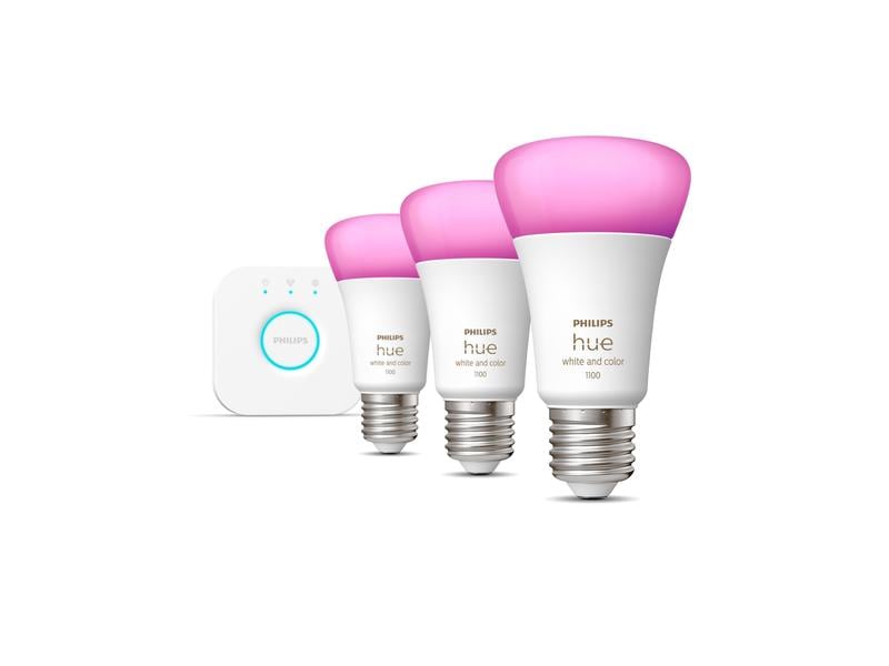 Philips Hue Starterset White & Color Ambiance, 3 x E27, 75 W