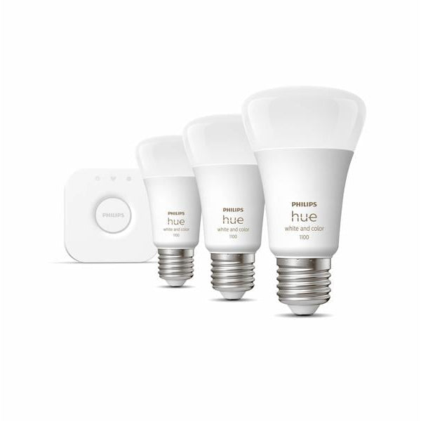 Philips Hue Starterset White & Color Ambiance, 3 x E27, 75 W