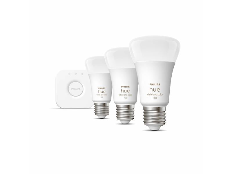 Philips Hue Starterset White & Color Ambiance, 3 x E27, 75 W