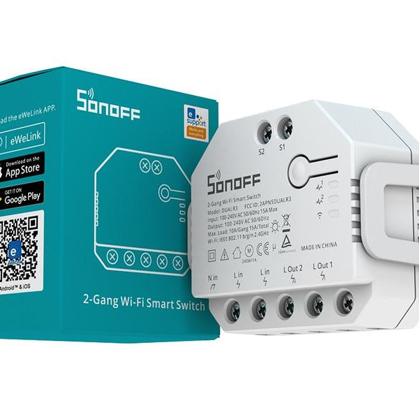 SONOFF WiFi-Rolladenaktor DUALR3 2-fach