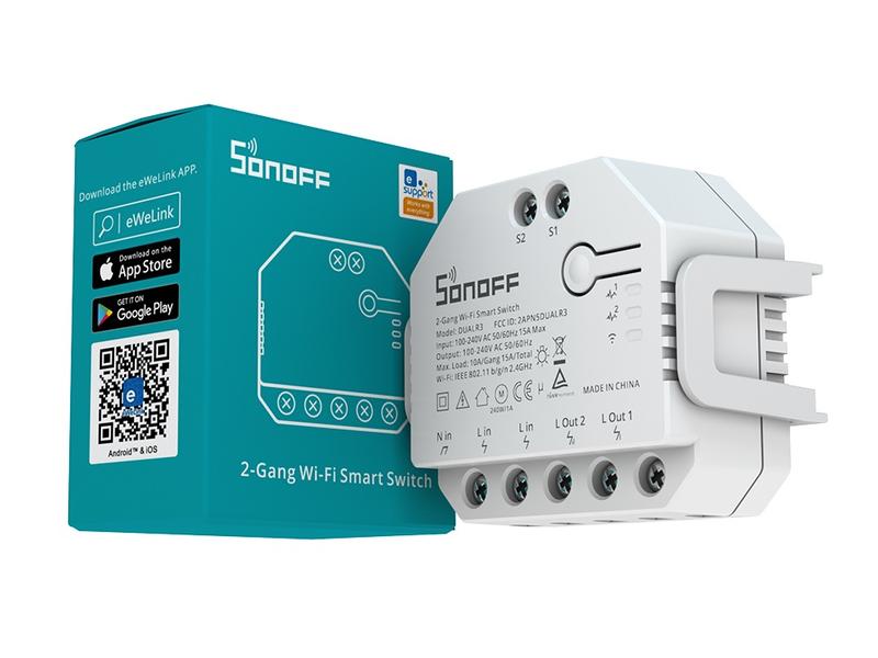 SONOFF WiFi-Rolladenaktor DUALR3 2-fach