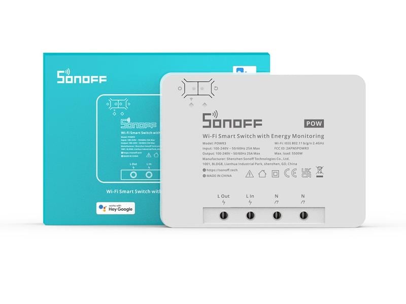 SONOFF WLAN-Schaltaktor POWR3 Power Monitoring 1-fach