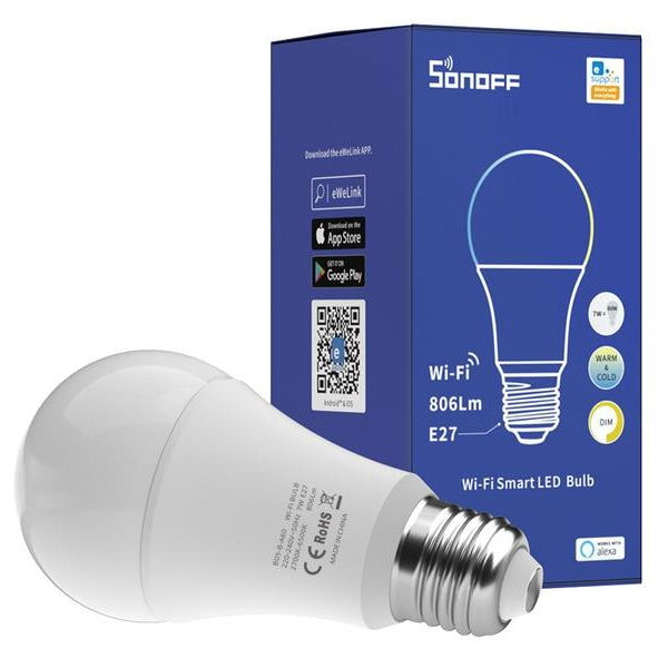 SONOFF Leuchtmittel B02-B-A60 2700 K-6500 K, E27
