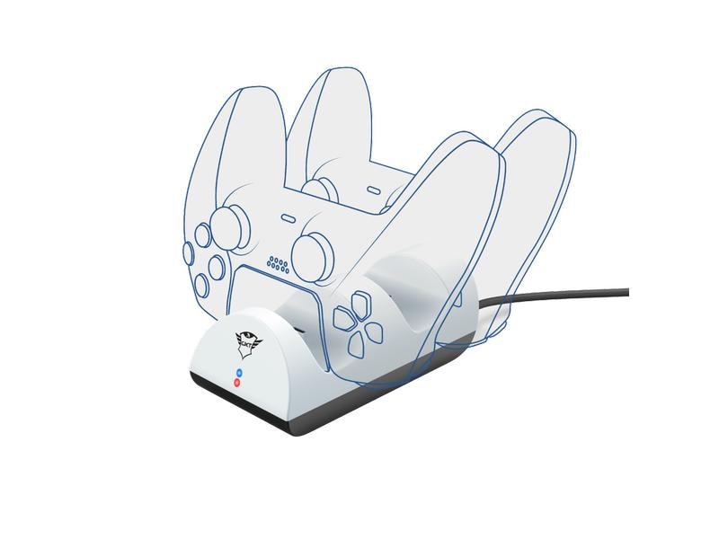 Trust Ladestation GXT 254 Zweifach-Ladedock für PS5