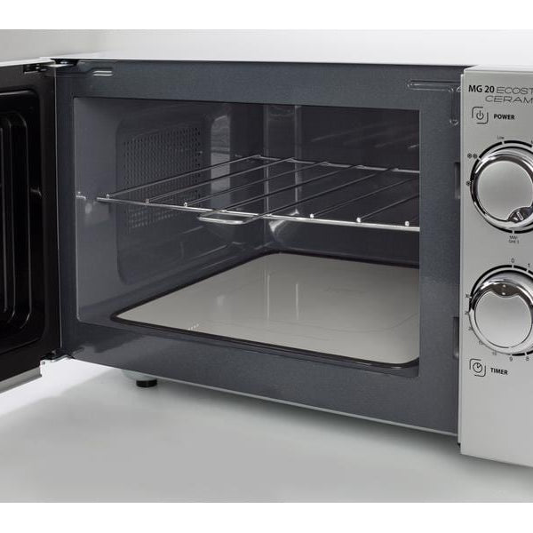 Caso Mikrowelle MG 20 Ecostyle Ceramic Schwarz/Silber