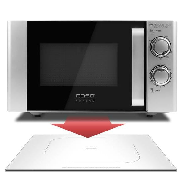Caso Mikrowelle MG 20 Ecostyle Ceramic Schwarz/Silber