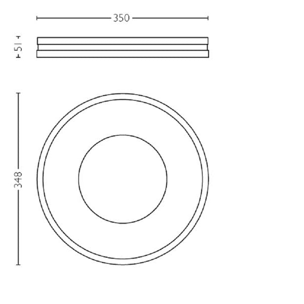 Philips Hue White Amb. Being Deckenleuchte weiss 2400 lm + Dimmer