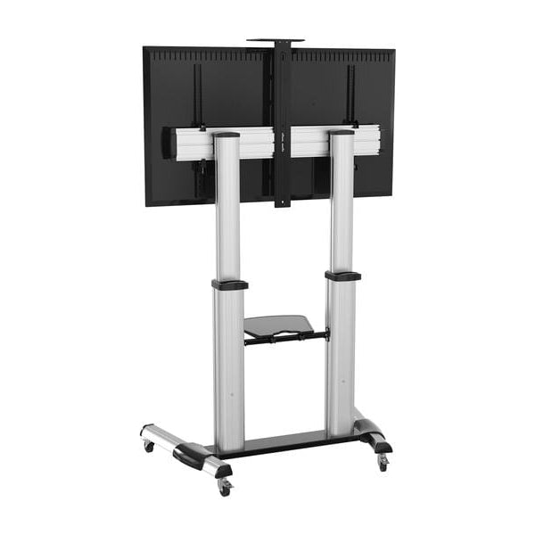 PureMounts TV-Trolley PDS-0011C Schwarz/Silber