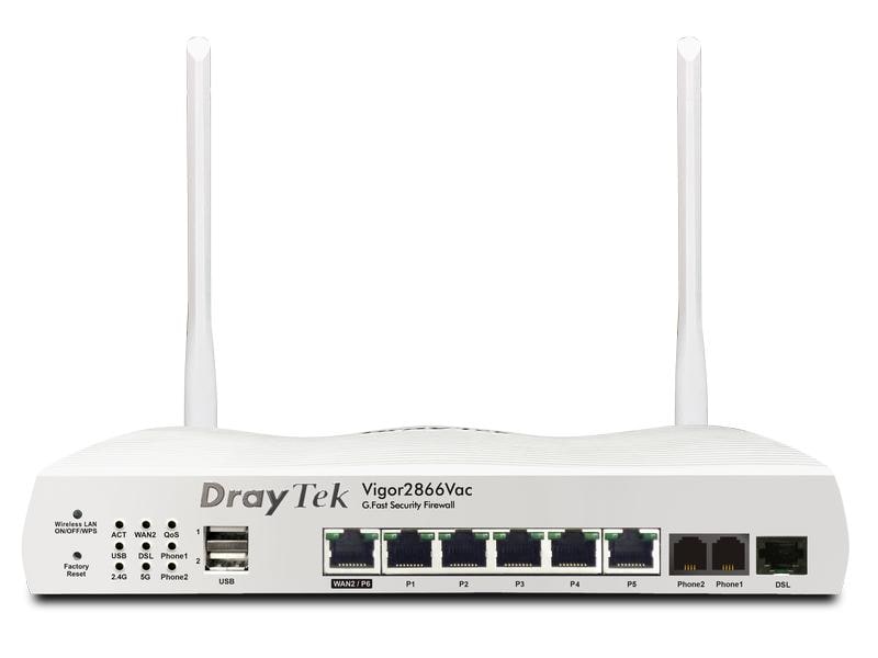 DrayTek G.Fast-Modem Vigor2866Vac VoIP