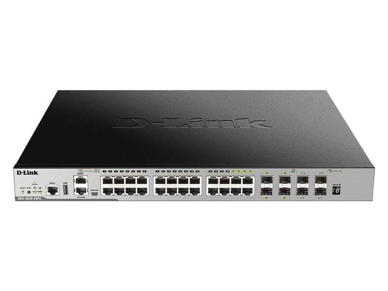D-Link PoE+ Switch DGS-3630-28PC/SI/E 28 Port