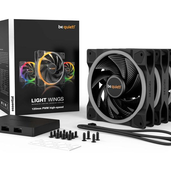 be quiet! PC-Lüfter Light Wings high-speed 120 mm 3er Pack