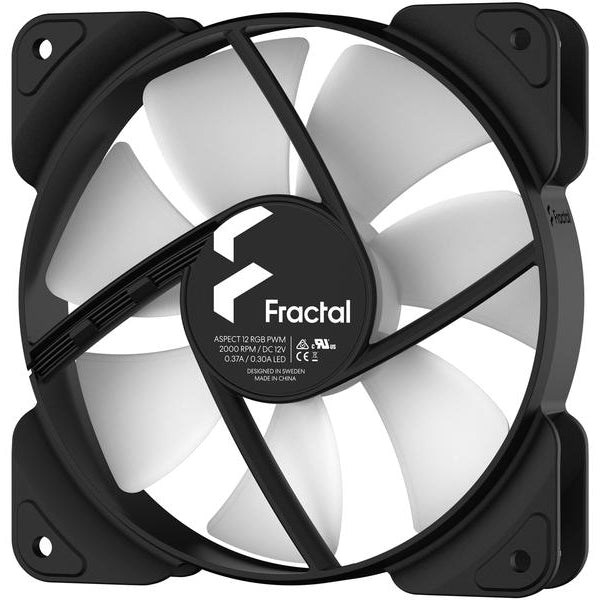 Fractal Design PC-Lüfter Aspect 12 RGB PWM Schwarz