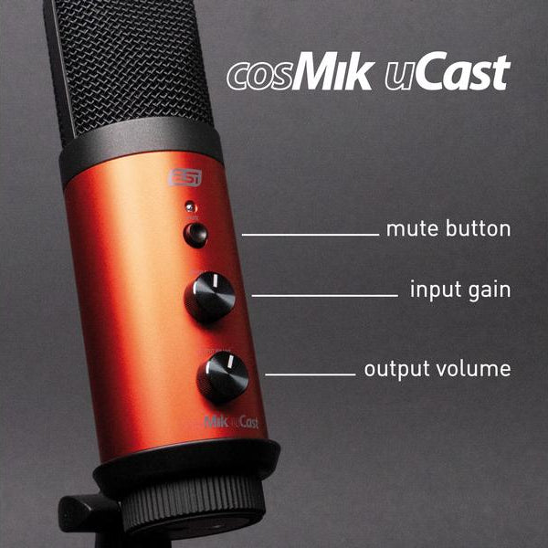 ESI Kondensatormikrofon cosMik uCast inklusive Softwarepaket