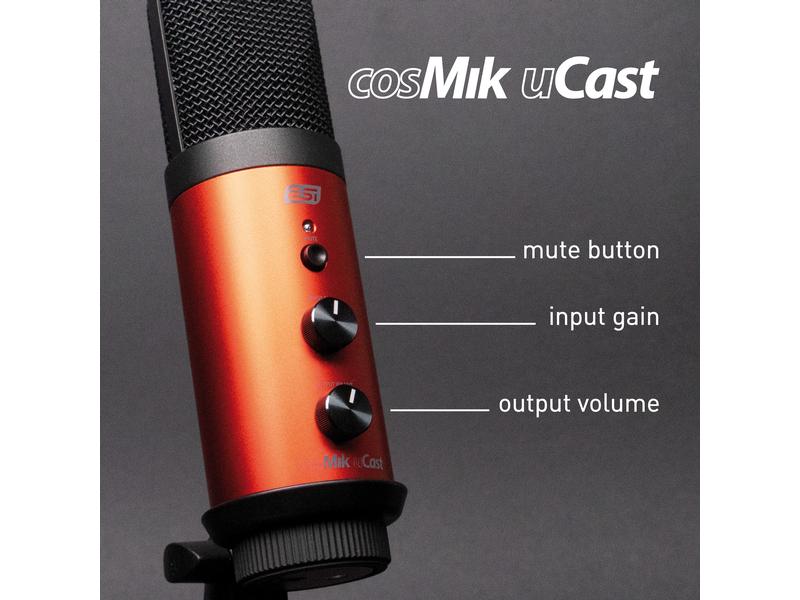 ESI Kondensatormikrofon cosMik uCast inklusive Softwarepaket