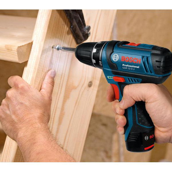 Bosch Professional Akku-Bohrschrauber GSR 12 V-15 + L-Boxx Clic&go Solo
