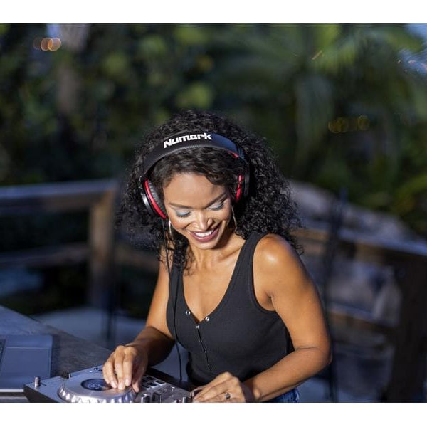 Numark Over-Ear-Kopfhörer HF-175 Rot; Schwarz