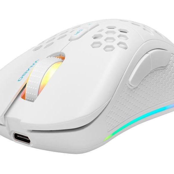 DELTACO Gaming-Maus WM80 RGB Weiss
