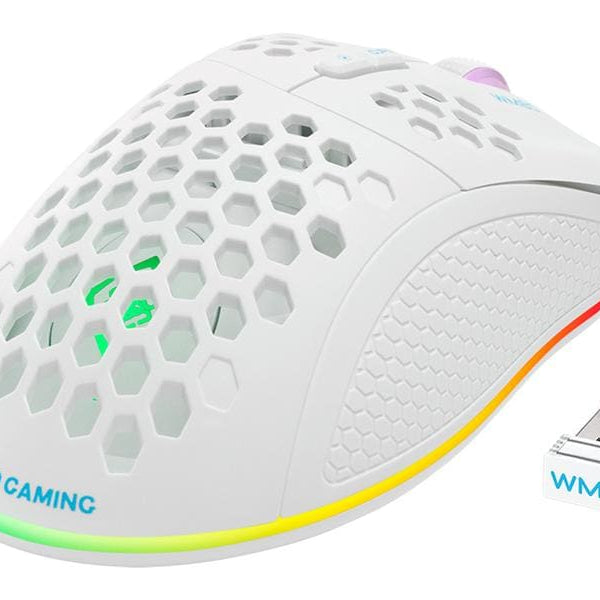 DELTACO Gaming-Maus WM80 RGB Weiss