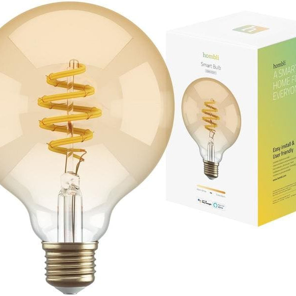 Hombli Smart Bulb Amber, Filament, 5.5W, E27, G95, klar