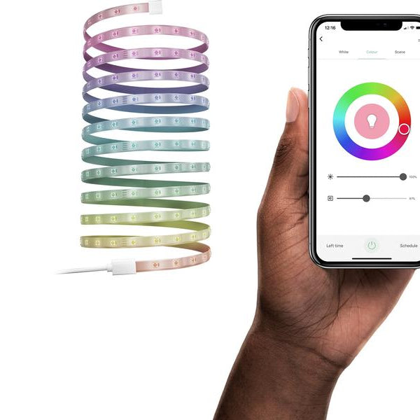 hombli LED Stripe Smart, RGB, 5 m, Weiss