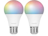 hombli Leuchtmittel Smart Bulb, E27, 9W, RGB + CCT, 1+1 Pack