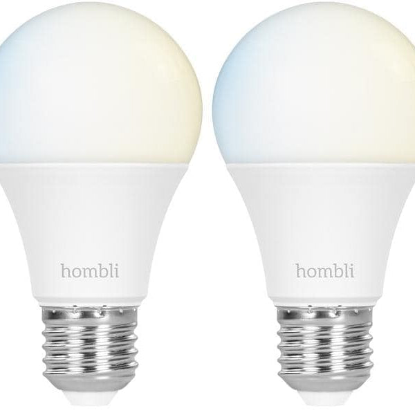 hombli Leuchtmittel Smart Bulb, E27, 9W, CCT, 1+1 Pack