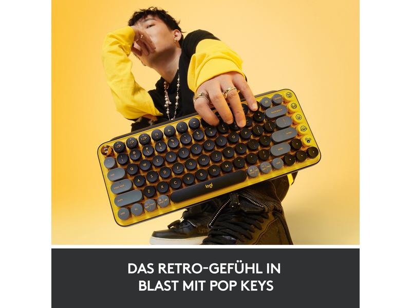 Logitech Tastatur POP Keys Blast Yellow