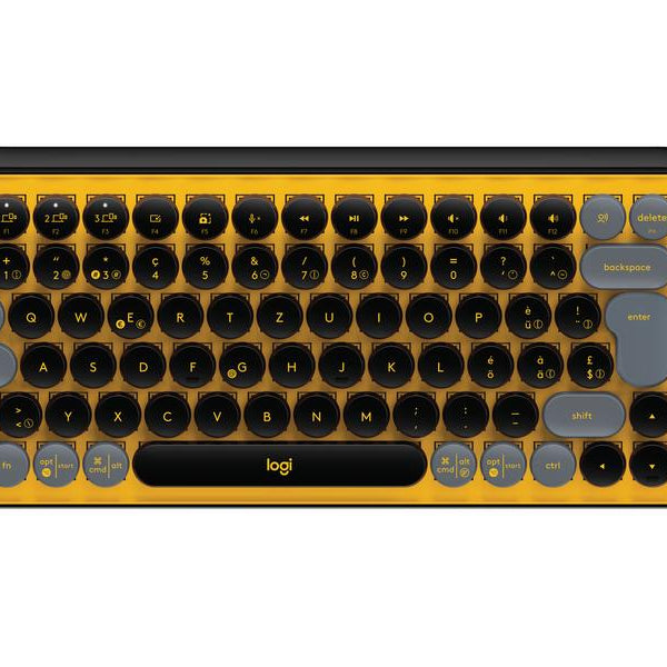 Logitech Tastatur POP Keys Blast Yellow