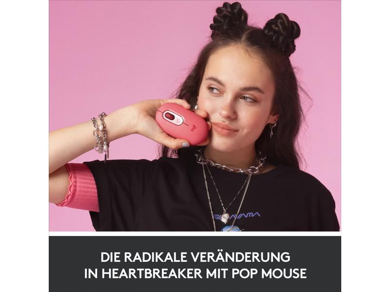 Logitech POP Mouse Heartbreaker Rose