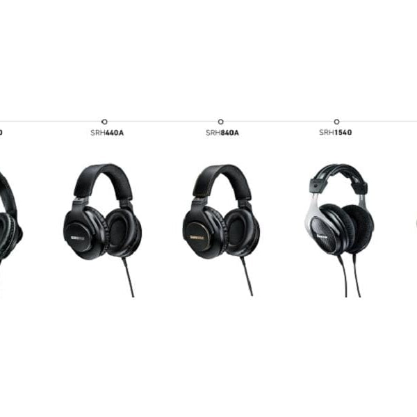 Shure Over-Ear-Kopfhörer SRH440A Schwarz