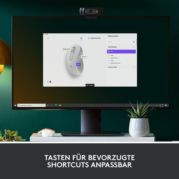 Logitech Maus Signature M650 L left Weiss