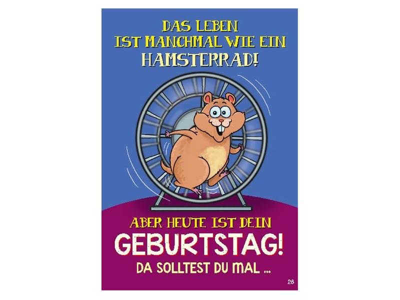 Depesche Musikkarte beweglich Geburtstag Hamsterrad