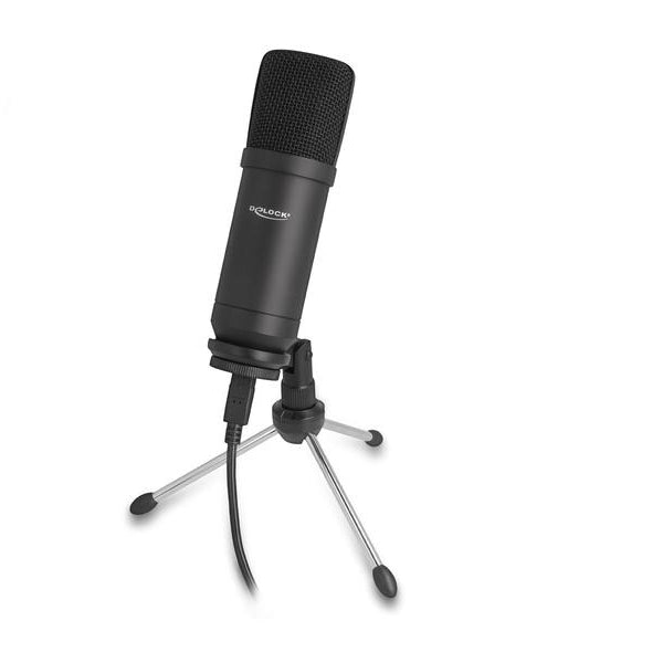 Delock Kondensatormikrofon Professionell USB mit Tischständer