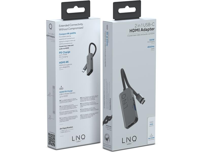 LINQ by ELEMENTS Dockingstation 2in1 USB-C Multiport Hub