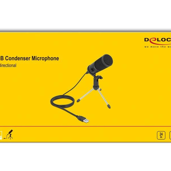 Delock Kondensatormikrofon USB mit Ständer