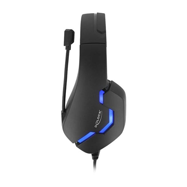 Delock Headset Gaming Over-Ear LED für PC,Notebook,Konsolen Schwarz