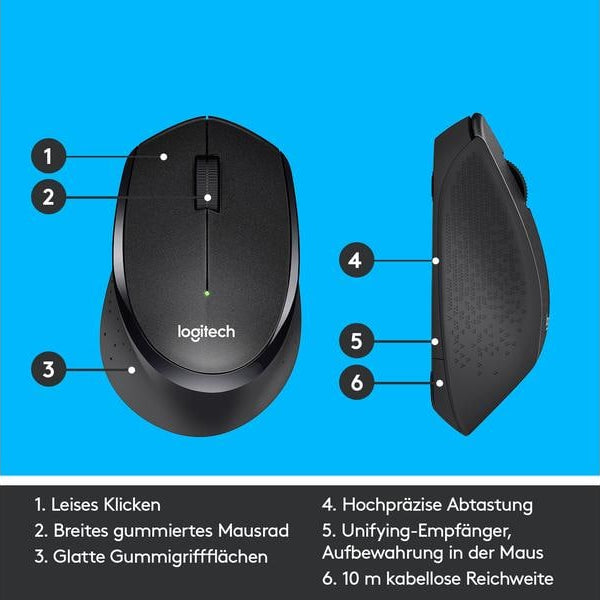 Logitech Maus B330 Silent Plus Business