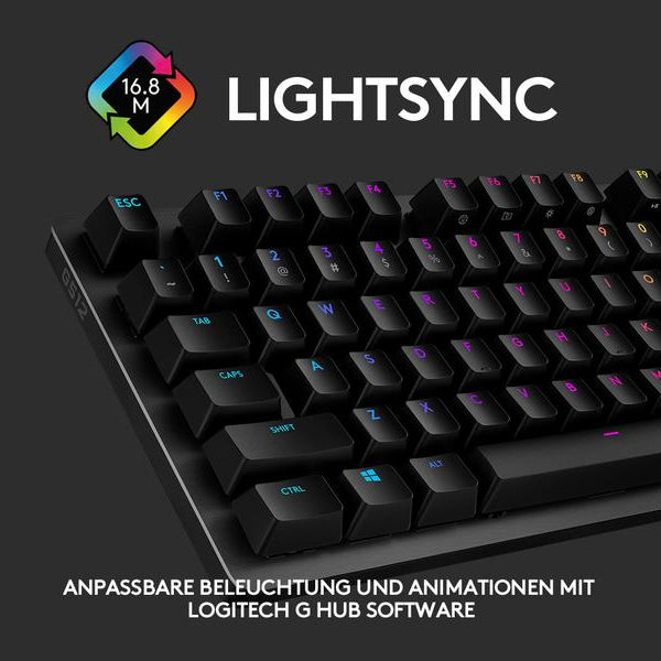 Logitech Gaming-Tastatur G512 GX Brown Carbon