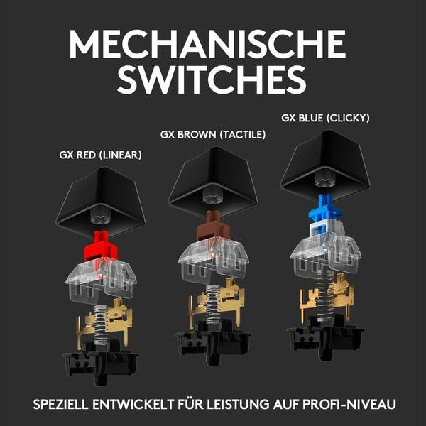 Logitech Gaming-Tastatur G513 GX Brown Carbon