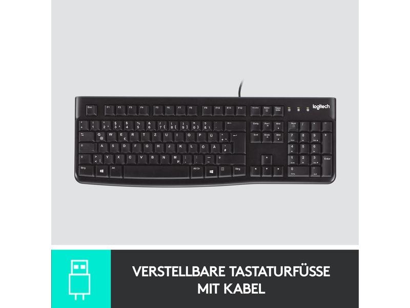 Logitech Tastatur K120 CH-Layout, kabelgebunden