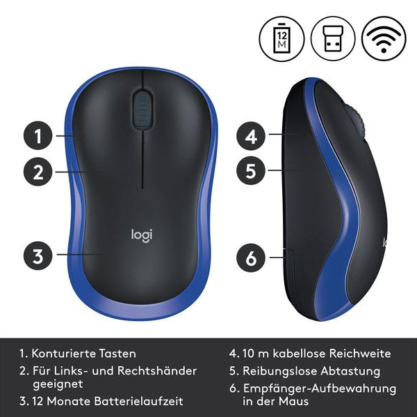 Logitech Maus M185 Wireless