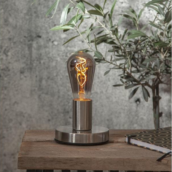 Star Trading Tischleuchte Glans, E27, Silber