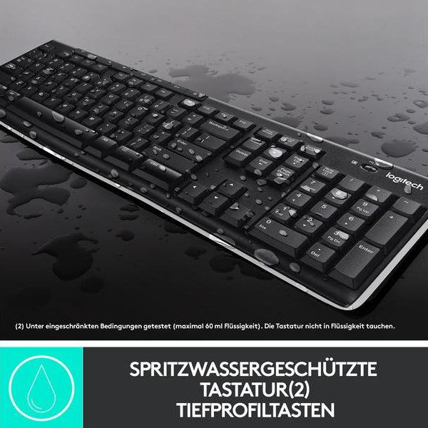 Logitech Tastatur-Maus-Set MK270 US-Layout