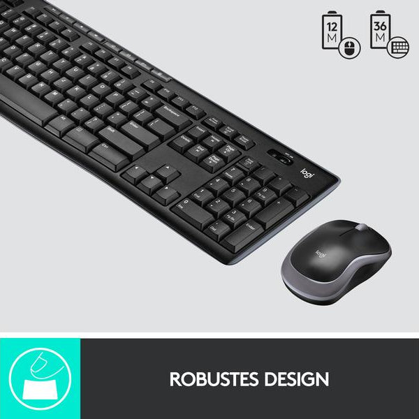 Logitech Tastatur-Maus-Set MK270 US-Layout