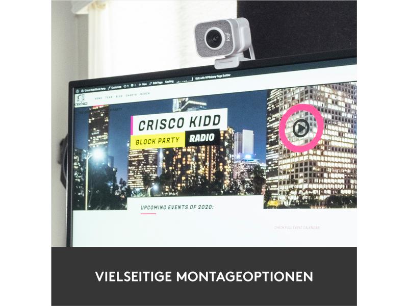 Logitech Webcam StreamCam Weiss