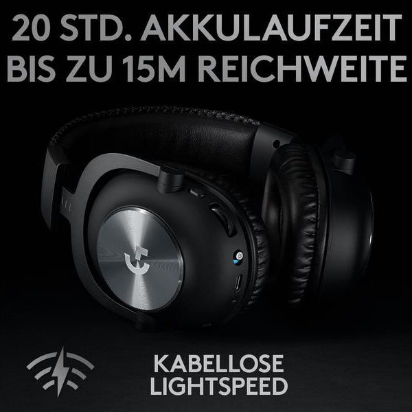 Logitech Headset G Pro X Wireless Lightspeed Gaming Schwarz