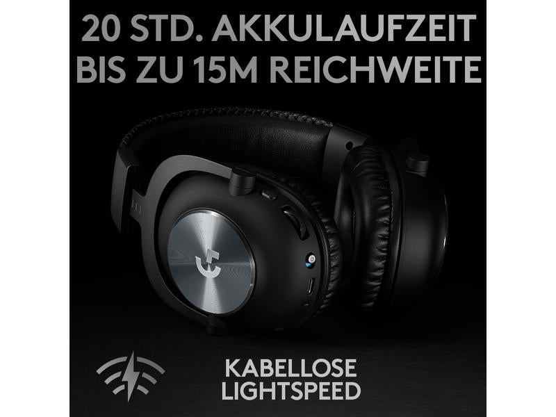 Logitech Headset G Pro X Wireless Lightspeed Gaming Schwarz