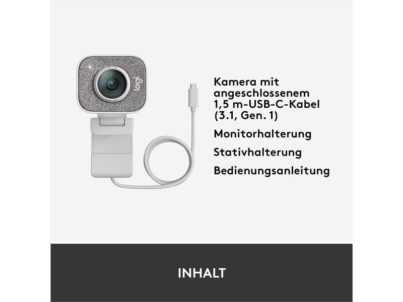 Logitech Webcam StreamCam Weiss