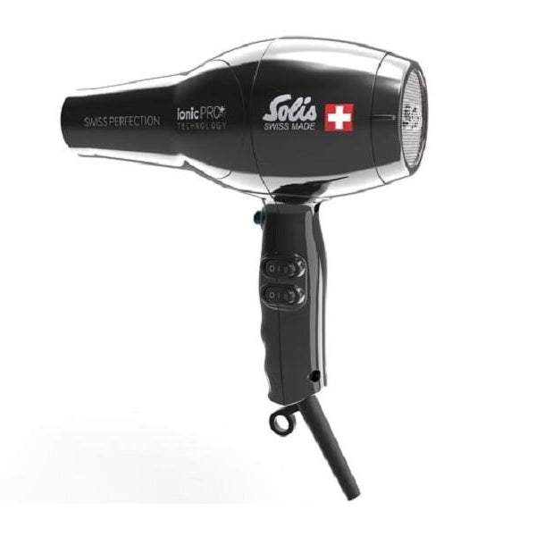 Solis Profihaartrockner Swiss Perfection 360° ionicPRO Schwarz